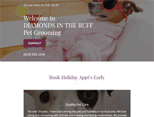 Tablet Screenshot of diamondsintheruffpetgrooming.com